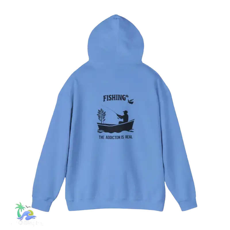 Unisex Heavy Blend™ Hooded Sweatshirt fishing addiction is real - Hoodie