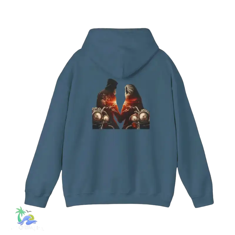 Unisex Heavy Blend™ Hooded Sweatshirt- Love - Indigo Blue / S - Hoodie