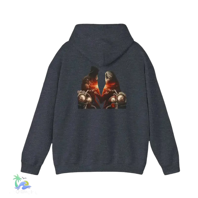 Unisex Heavy Blend™ Hooded Sweatshirt- Love - Heather Sport Dark Navy / S - Hoodie