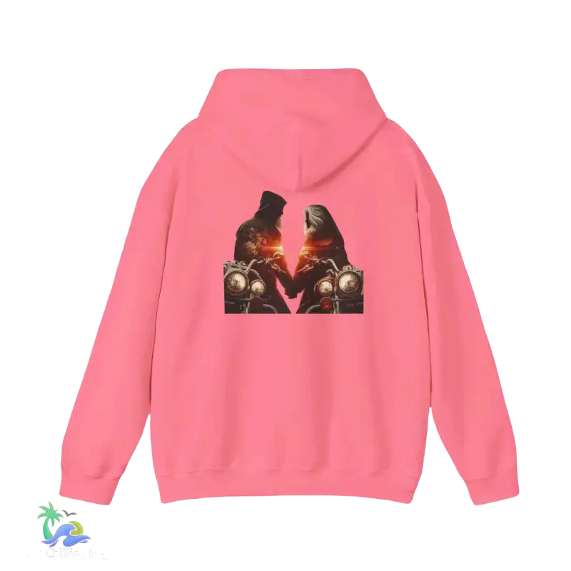 Unisex Heavy Blend™ Hooded Sweatshirt- Love - Safety Pink / S - Hoodie