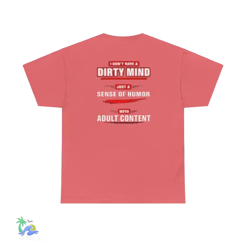 Unisex Heavy Cotton Tee Adult Sense of Humor - Coral Silk / S - T-Shirt
