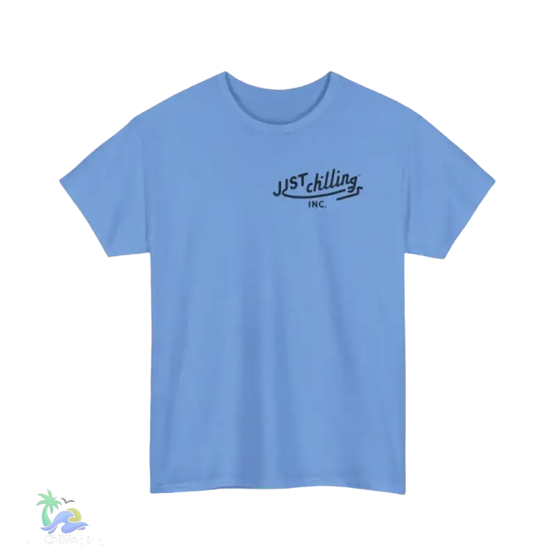 Unisex Heavy Cotton Tee biker couple tee - Just Chilling Inc.Just Chilling Inc.