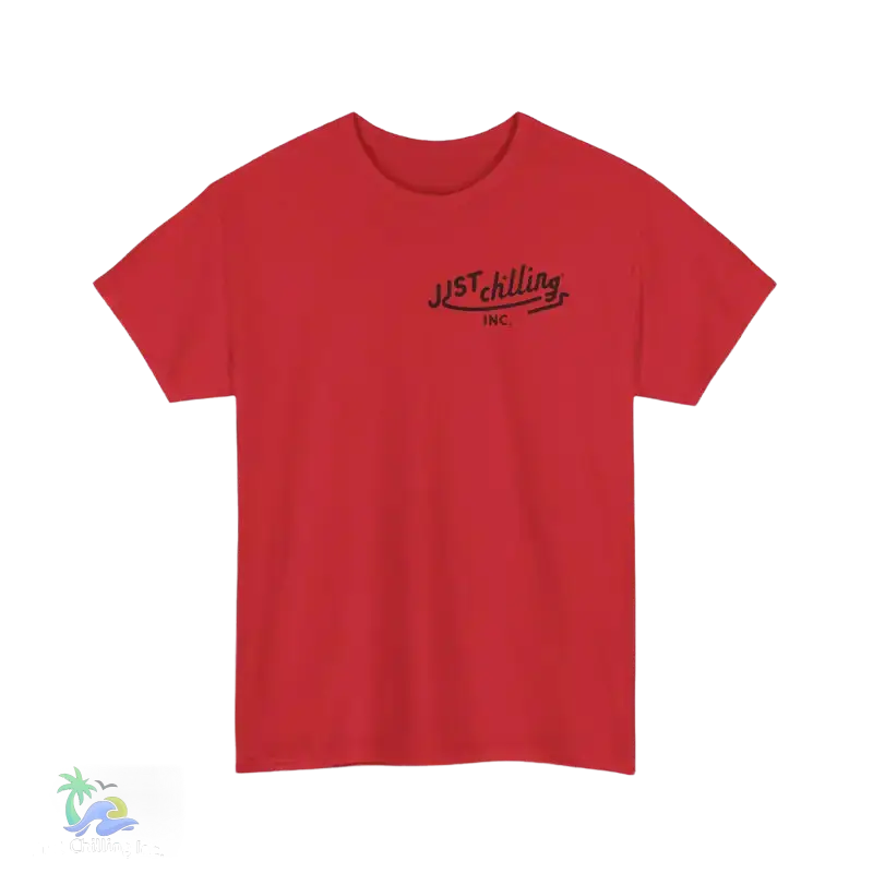 Unisex Heavy Cotton Tee biker couple tee - Just Chilling Inc.Just Chilling Inc.