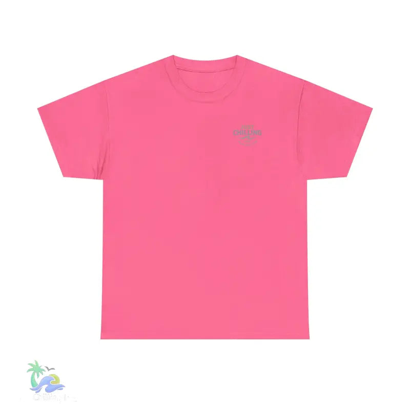 Unisex Heavy Cotton Tee cannabis all-star and flag tee - Safety Pink / S - T-Shirt