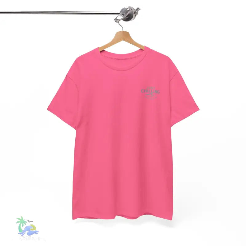 Unisex Heavy Cotton Tee cannabis all-star and flag tee - Safety Pink / S - T-Shirt