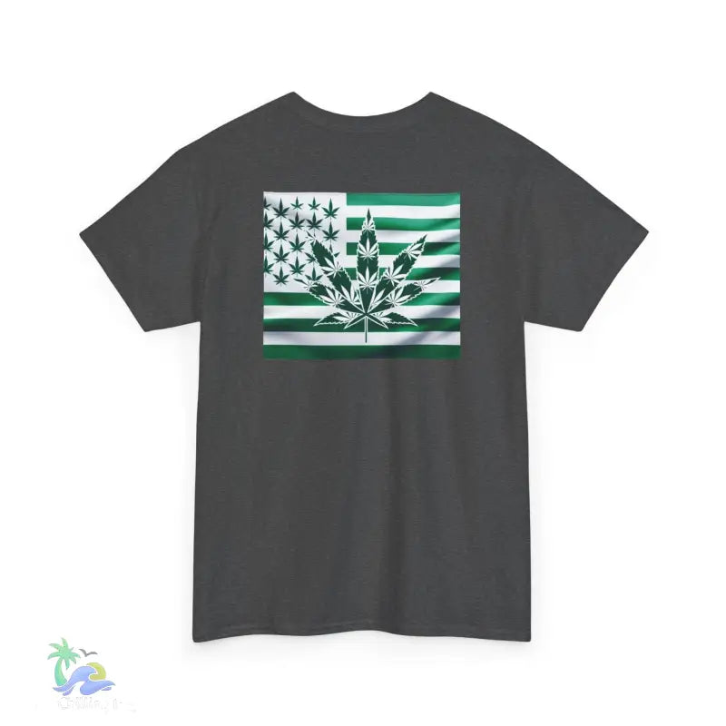 Unisex Heavy Cotton Tee cannabis all-star and flag tee - T-Shirt