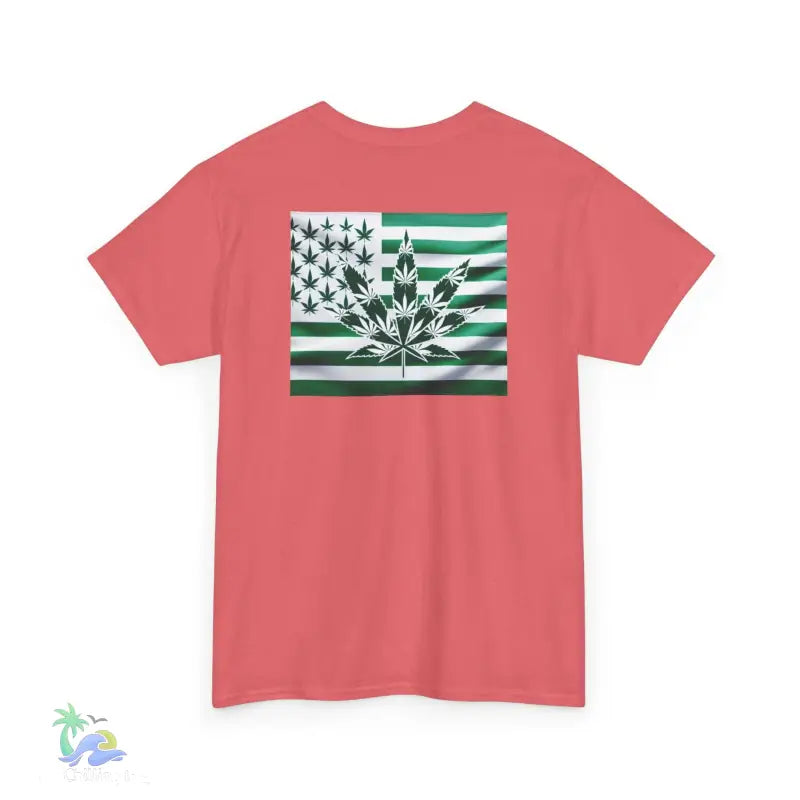 Unisex Heavy Cotton Tee cannabis all-star and flag tee - T-Shirt