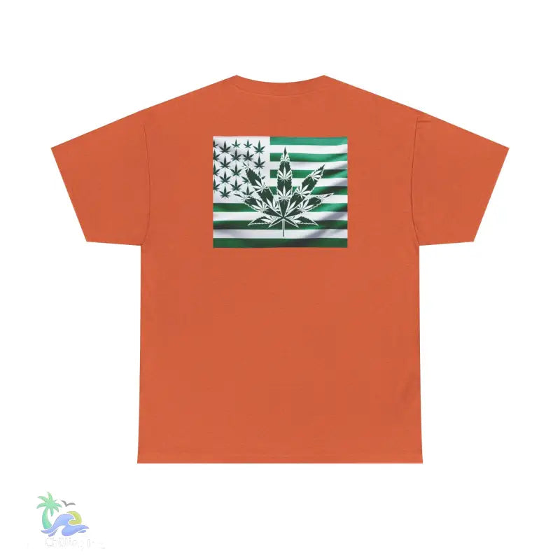 Unisex Heavy Cotton Tee cannabis all-star and flag tee - T-Shirt