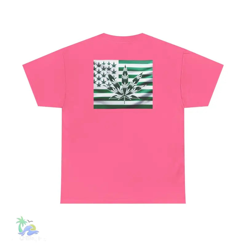 Unisex Heavy Cotton Tee cannabis all-star and flag tee - T-Shirt