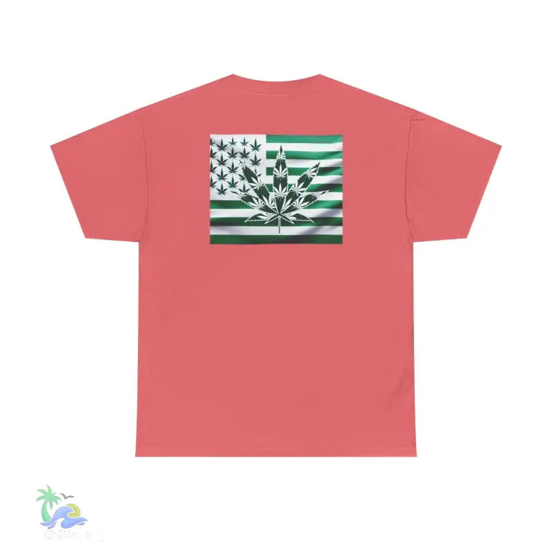 Unisex Heavy Cotton Tee cannabis all-star and flag tee - T-Shirt