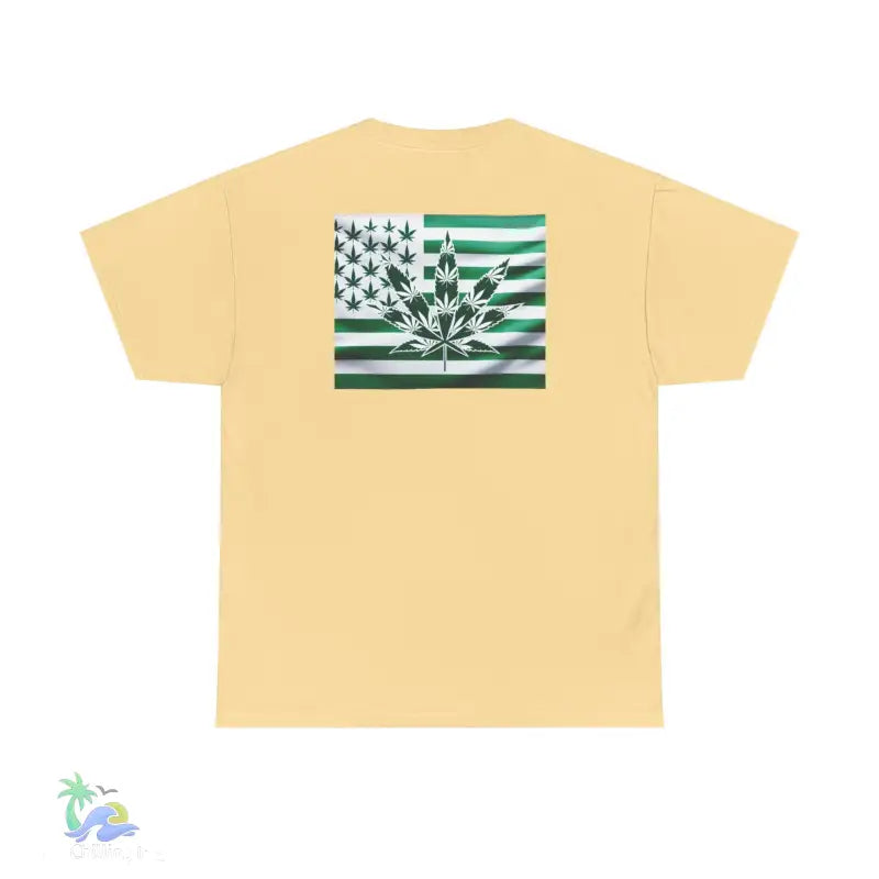 Unisex Heavy Cotton Tee cannabis all-star and flag tee - T-Shirt