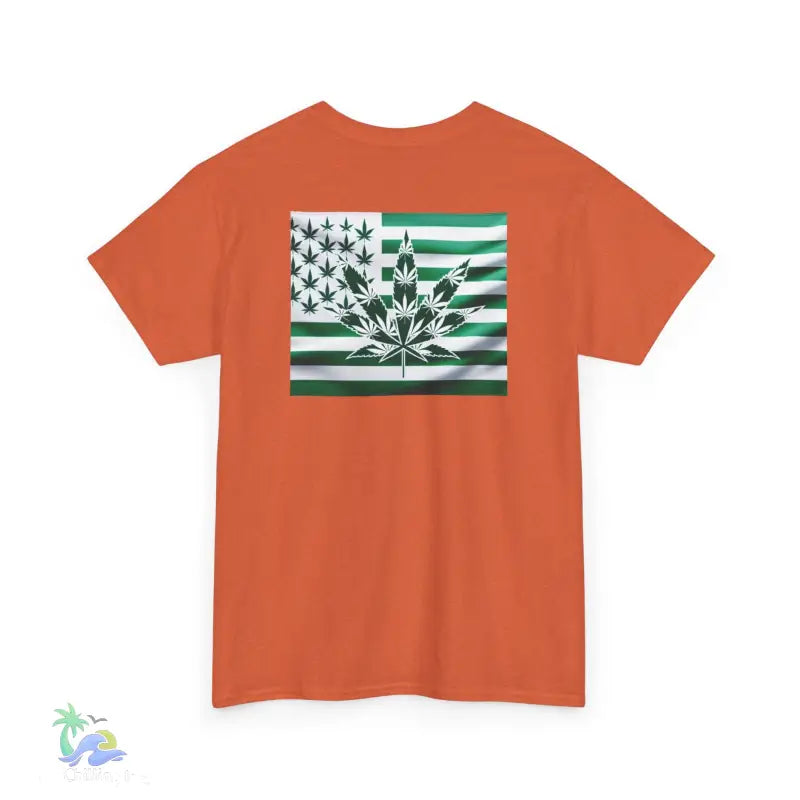 Unisex Heavy Cotton Tee cannabis all-star and flag tee - T-Shirt