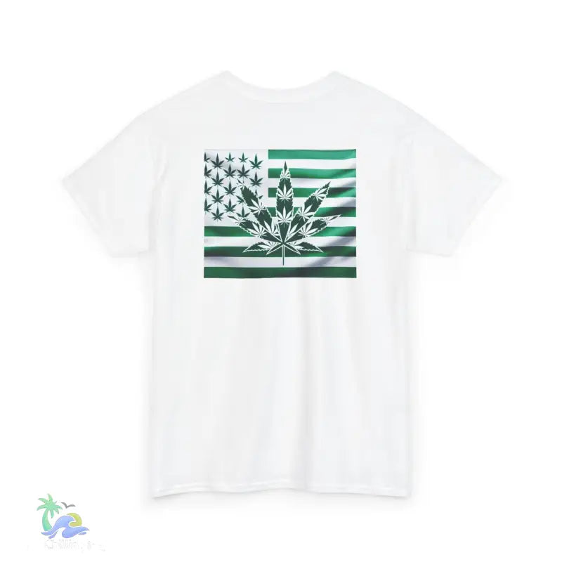 Unisex Heavy Cotton Tee cannabis all-star and flag tee - T-Shirt