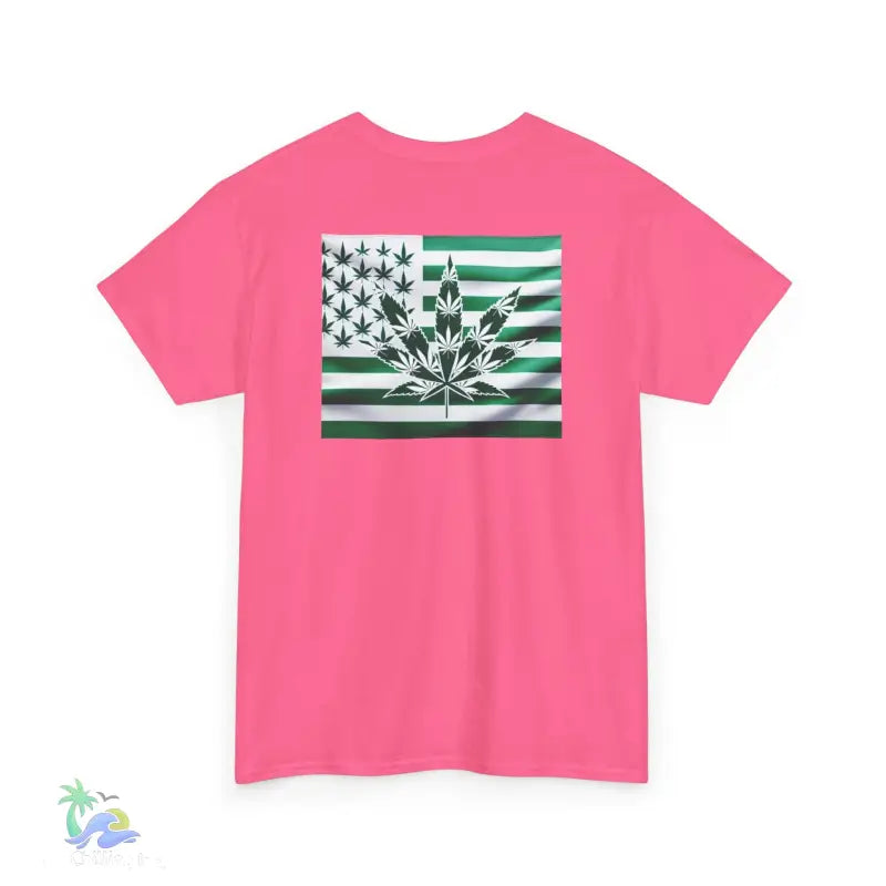 Unisex Heavy Cotton Tee cannabis all-star and flag tee - T-Shirt