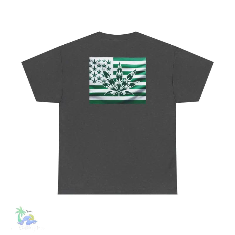 Unisex Heavy Cotton Tee cannabis all-star and flag tee - T-Shirt