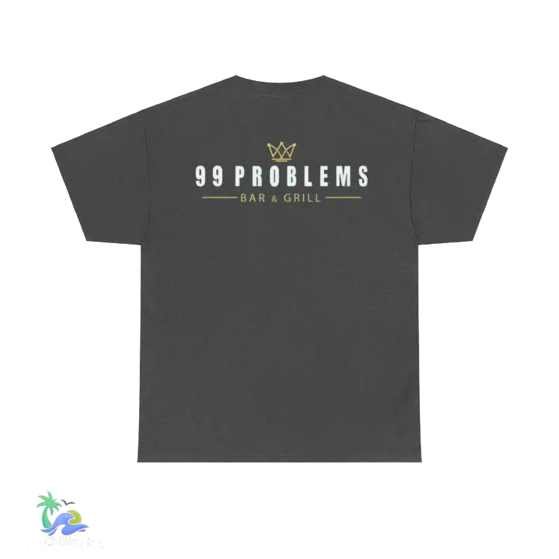 Unisex Heavy Cotton Tee I got 99 problems tee - Dark Heather / S - T-Shirt