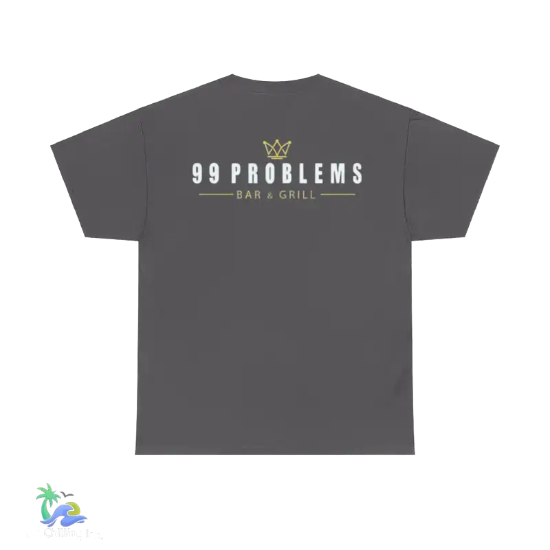 Unisex Heavy Cotton Tee I got 99 problems tee - Charcoal / S - T-Shirt