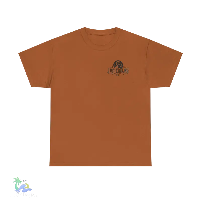an orange t - shirt with a picture of a dog on it
