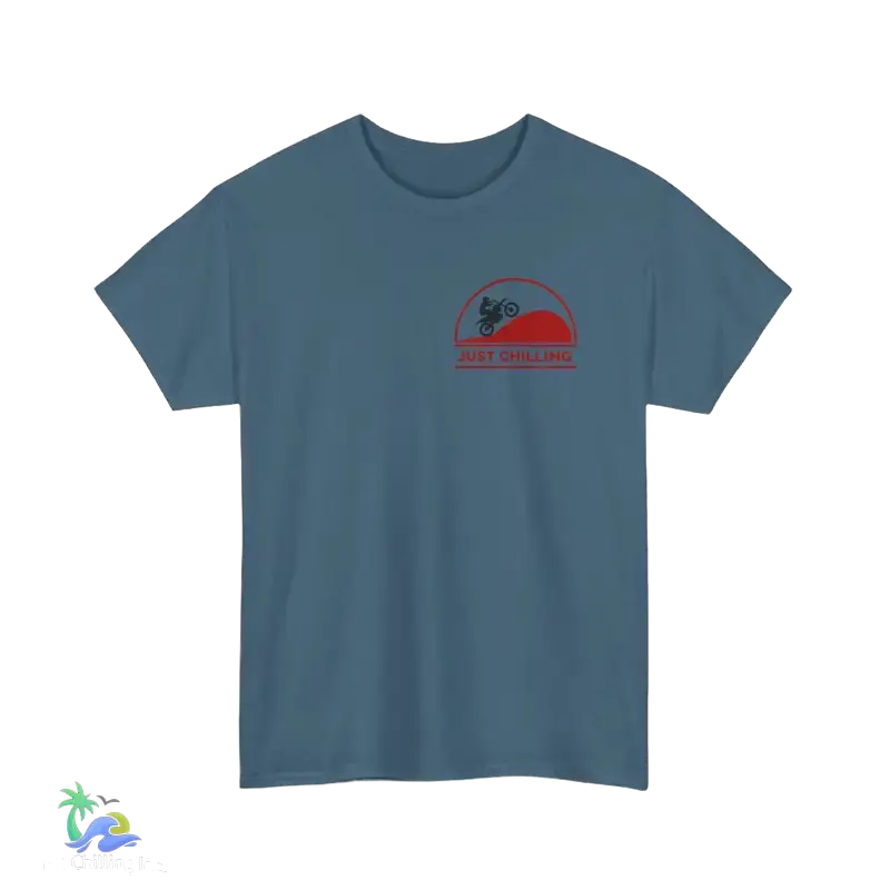 Unisex Heavy Cotton Tee Just Chilling Dirt Bike Tee - T-Shirt