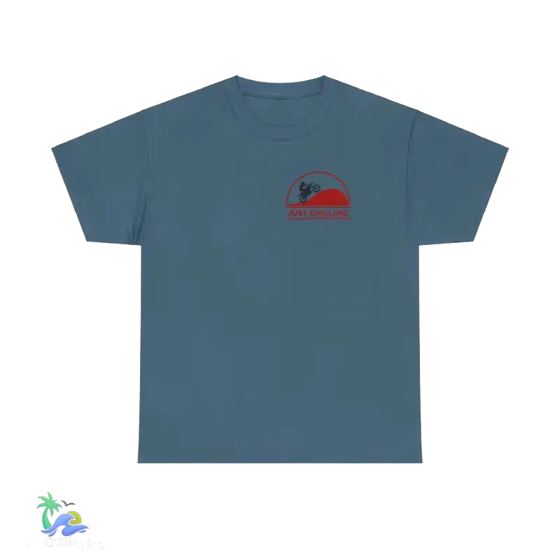 Unisex Heavy Cotton Tee Just Chilling Dirt Bike Tee - T-Shirt
