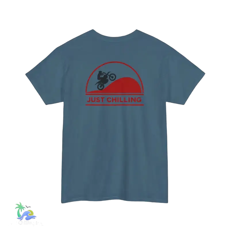 Unisex Heavy Cotton Tee Just Chilling Dirt Bike Tee - T-Shirt