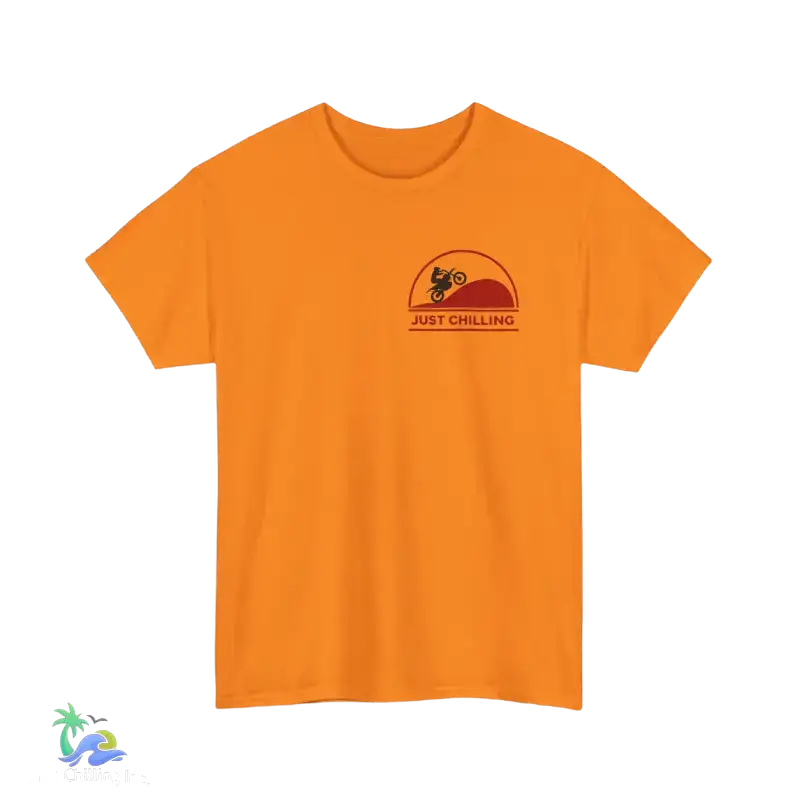 Unisex Heavy Cotton Tee Just Chilling Dirt Bike Tee - T-Shirt