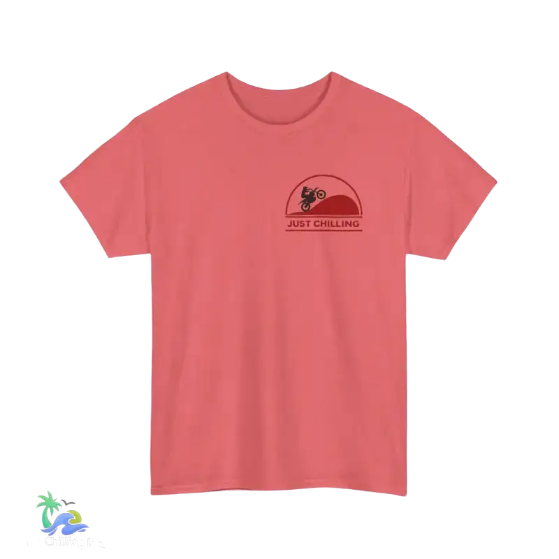 Unisex Heavy Cotton Tee Just Chilling Dirt Bike Tee - T-Shirt