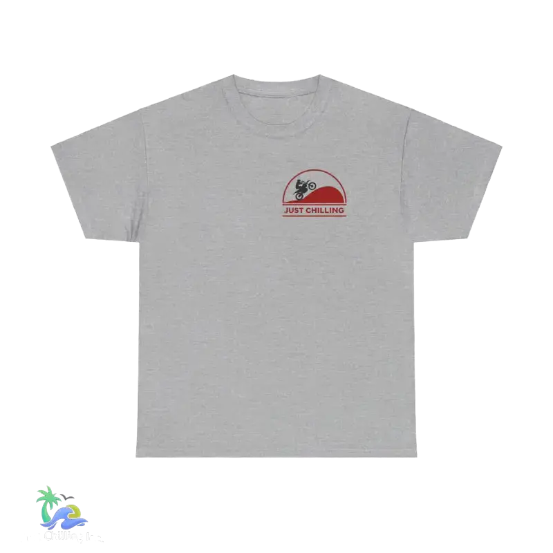 Unisex Heavy Cotton Tee Just Chilling Dirt Bike Tee - T-Shirt