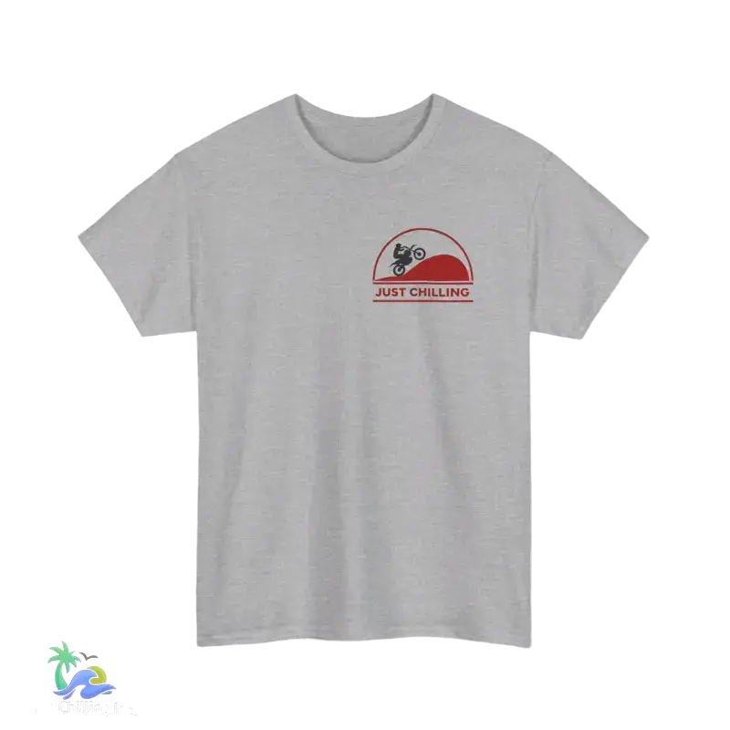 Unisex Heavy Cotton Tee Just Chilling Dirt Bike Tee - T-Shirt