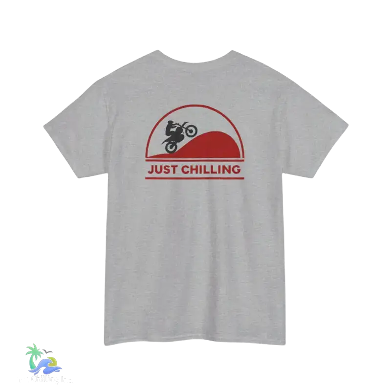 Unisex Heavy Cotton Tee Just Chilling Dirt Bike Tee - T-Shirt