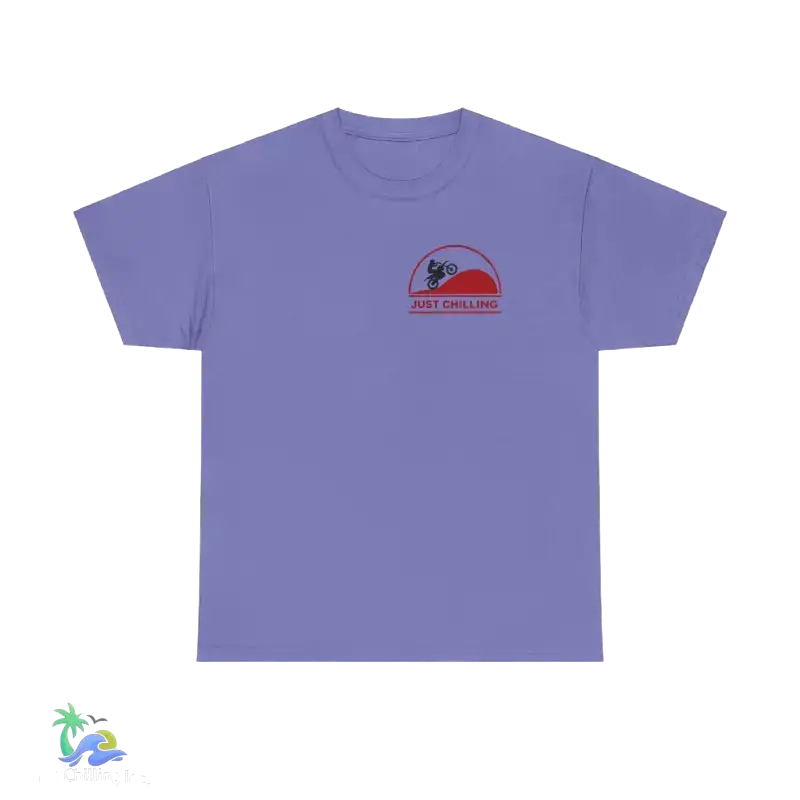 Unisex Heavy Cotton Tee Just Chilling Dirt Bike Tee - T-Shirt