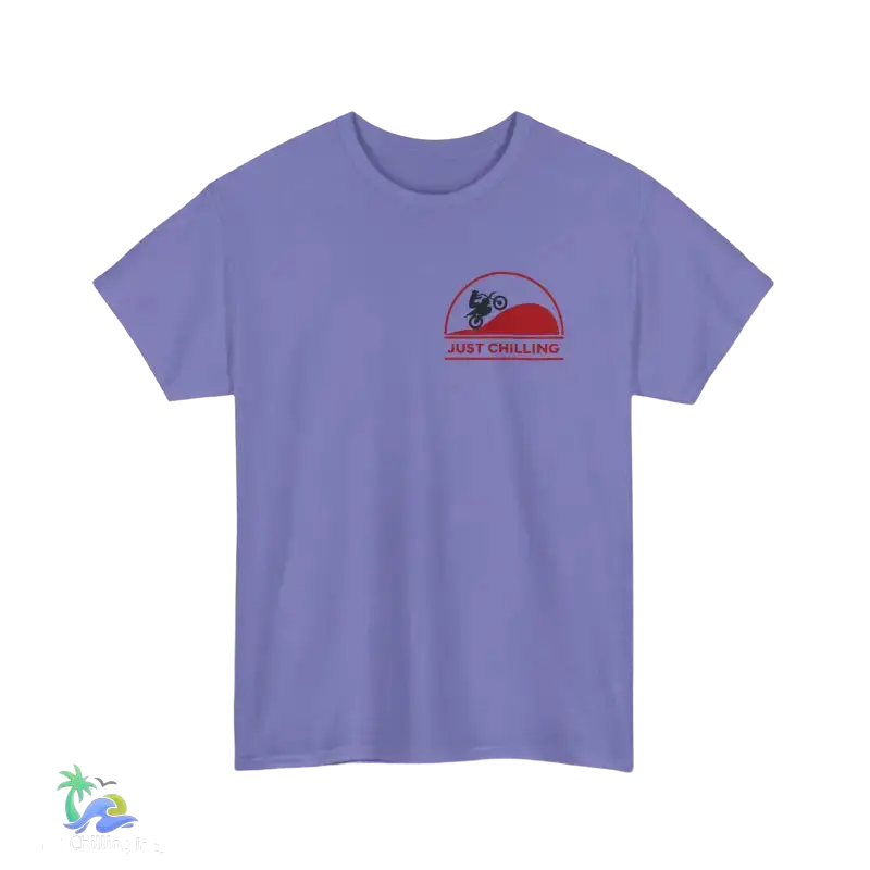 Unisex Heavy Cotton Tee Just Chilling Dirt Bike Tee - T-Shirt