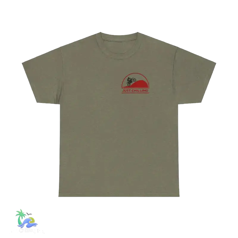 Unisex Heavy Cotton Tee Just Chilling Dirt Bike Tee - T-Shirt