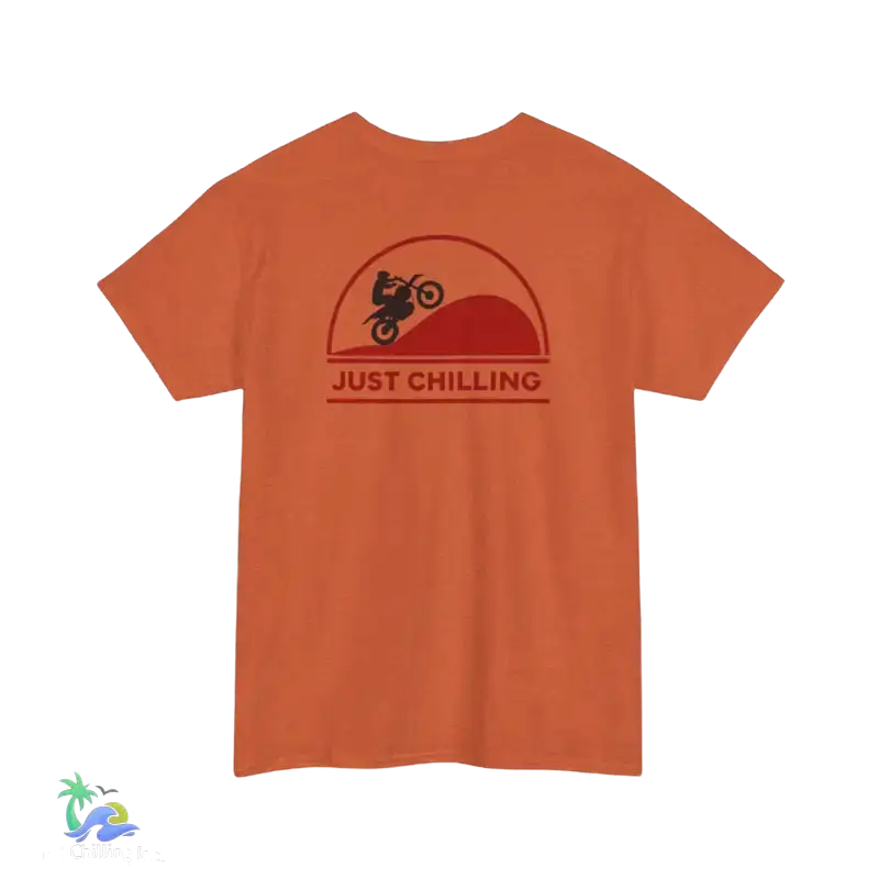 Unisex Heavy Cotton Tee Just Chilling Dirt Bike Tee - T-Shirt