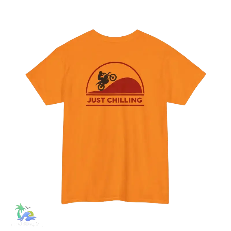 Unisex Heavy Cotton Tee Just Chilling Dirt Bike Tee - T-Shirt