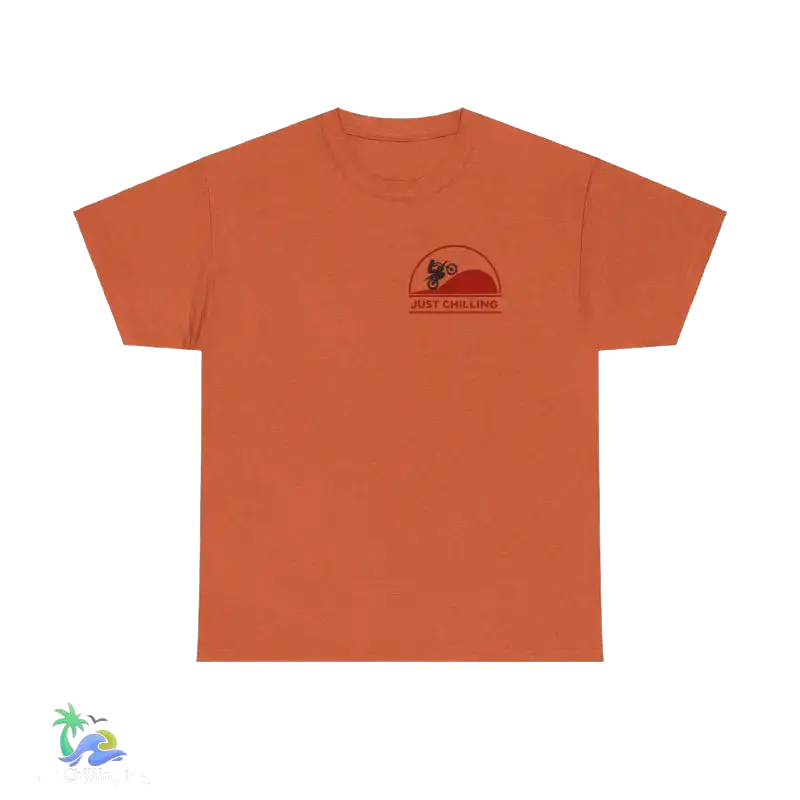 Unisex Heavy Cotton Tee Just Chilling Dirt Bike Tee - T-Shirt