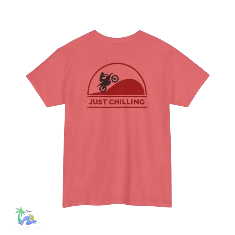 Unisex Heavy Cotton Tee Just Chilling Dirt Bike Tee - T-Shirt
