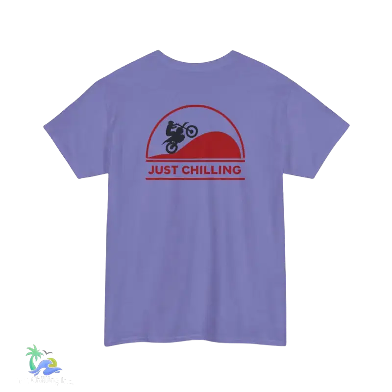 Unisex Heavy Cotton Tee Just Chilling Dirt Bike Tee - T-Shirt