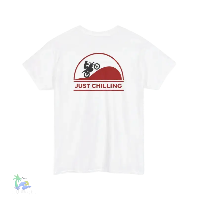 Unisex Heavy Cotton Tee Just Chilling Dirt Bike Tee - T-Shirt