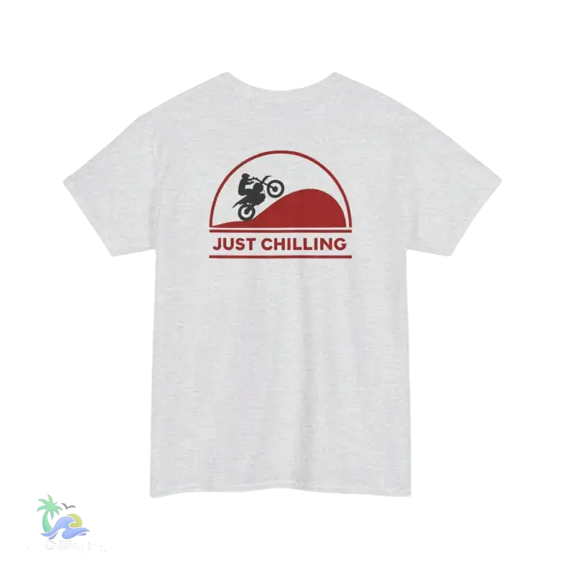 Unisex Heavy Cotton Tee Just Chilling Dirt Bike Tee - T-Shirt