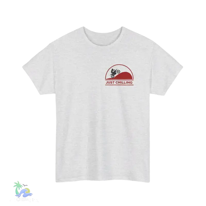 Unisex Heavy Cotton Tee Just Chilling Dirt Bike Tee - T-Shirt