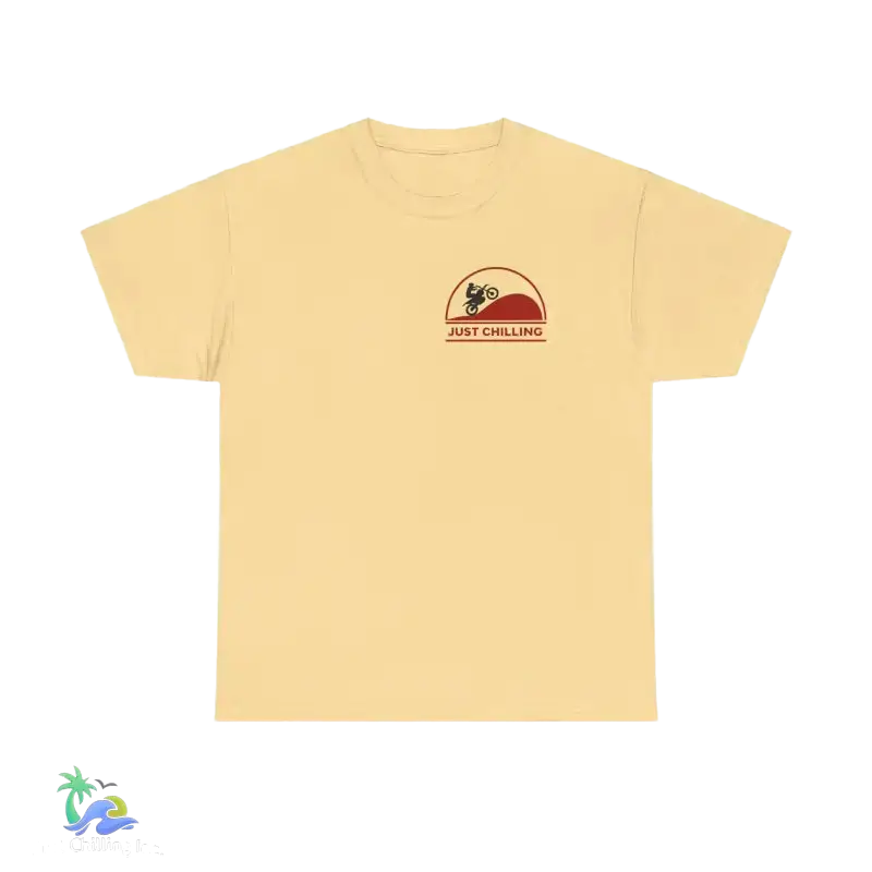 Unisex Heavy Cotton Tee Just Chilling Dirt Bike Tee - T-Shirt