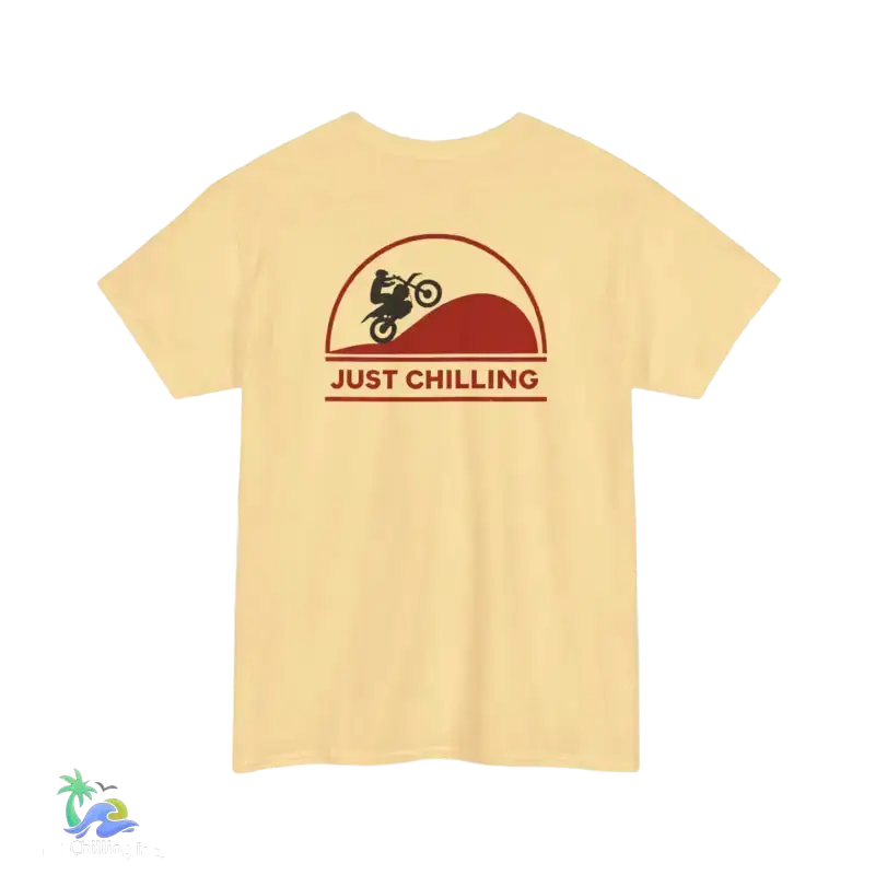 Unisex Heavy Cotton Tee Just Chilling Dirt Bike Tee - T-Shirt