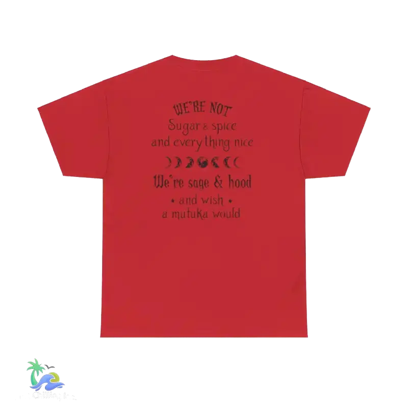 T-Shirt Unisex Heavy Cotton Tee Were not all sugar and spice - Red / S - T-Shirt