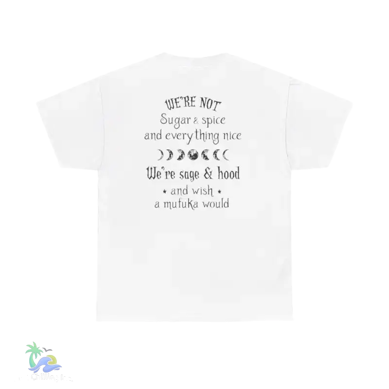 T-Shirt Unisex Heavy Cotton Tee Were not all sugar and spice - White / S - T-Shirt
