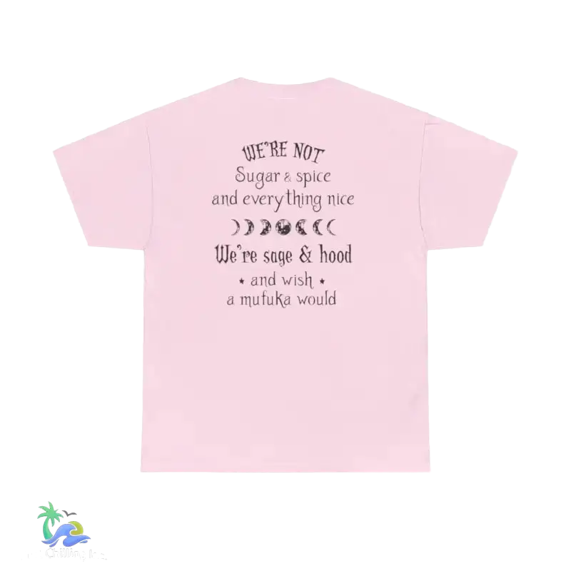 T-Shirt Unisex Heavy Cotton Tee Were not all sugar and spice - Light Pink / S - T-Shirt