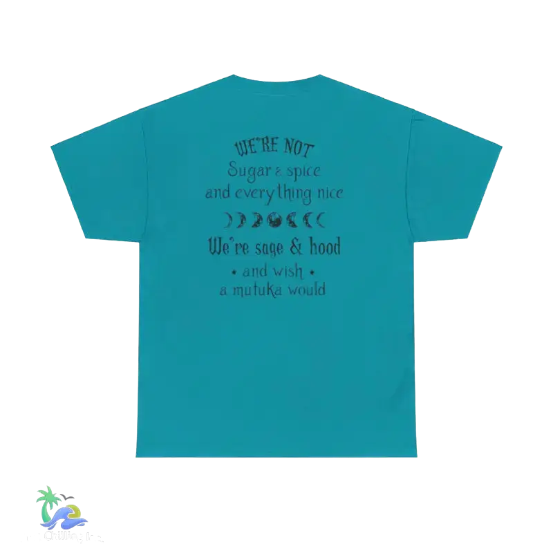 T-Shirt Unisex Heavy Cotton Tee Were not all sugar and spice - Tropical Blue / S - T-Shirt