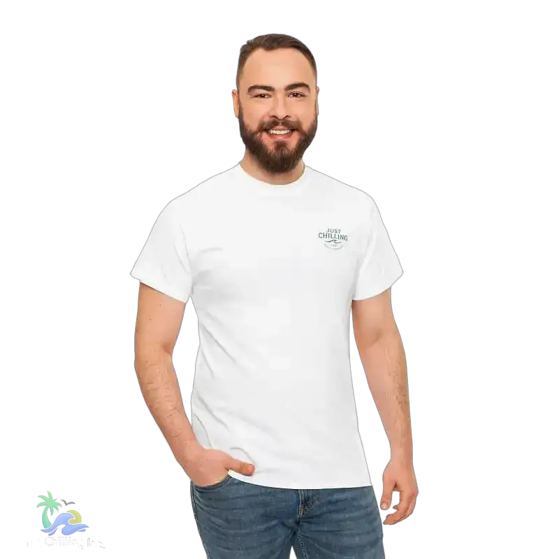 Unisex Heavy Cotton Tee with ’Let It Rain’ Design Casual Graphic T-Shirt Perfect for Everyday Wear Gifts for Him or Her