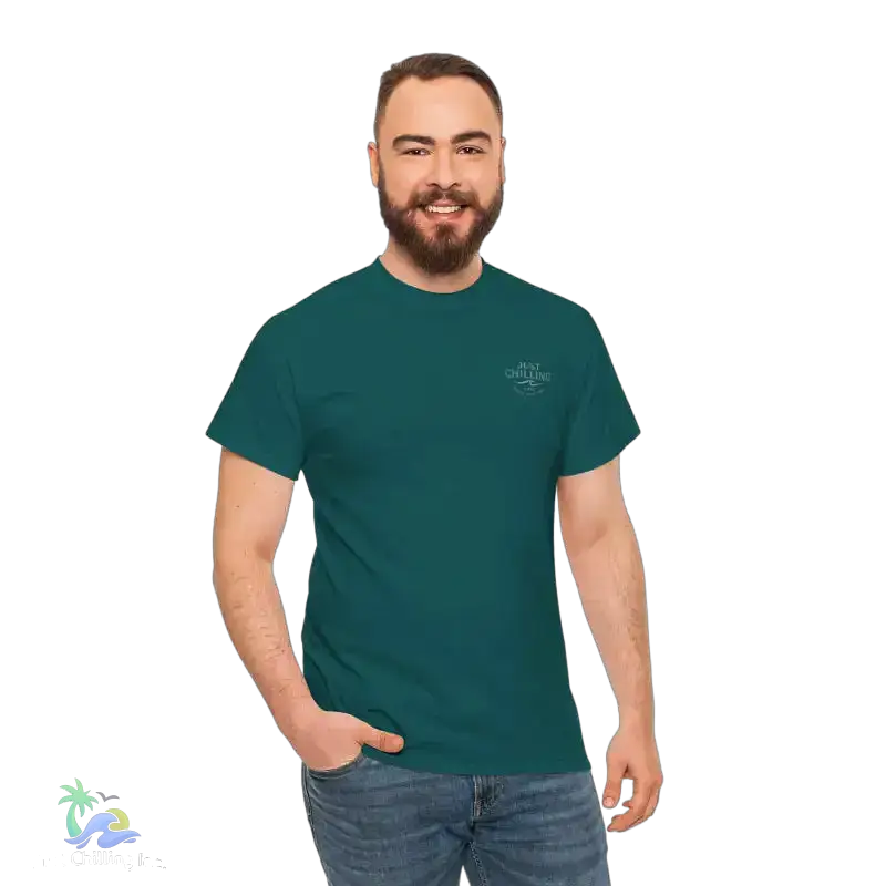 Unisex Heavy Cotton Tee with ’Let It Rain’ Design Casual Graphic T-Shirt Perfect for Everyday Wear Gifts for Him or Her
