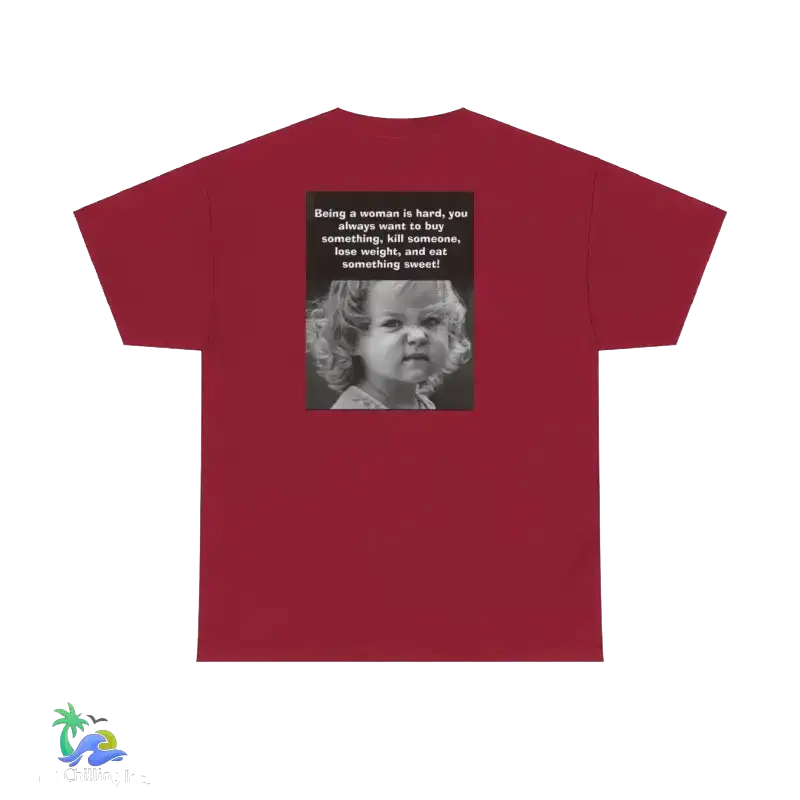 Unisex Heavy Cotton Tee women meme tee - Cardinal Red / S - T-Shirt